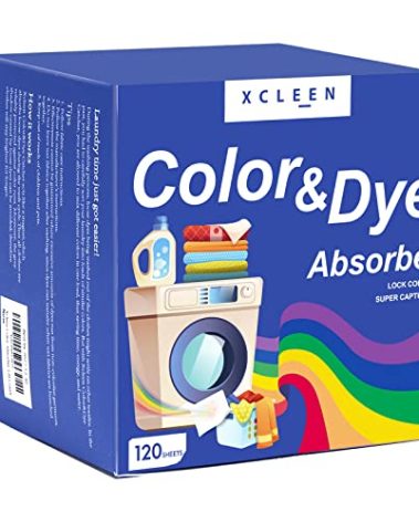 Xcleen Color Absorber Laundry Sheets 120 Count, Dye Catcher to Prevent Clothes from Smearing, Fragrance Free Color Trapping Sheets for Home School or Apartment