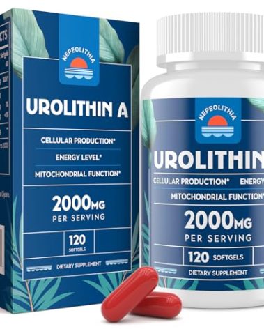 Nepeolithia Urolithin A 2000mg, Gluten Free, 120 Softgels