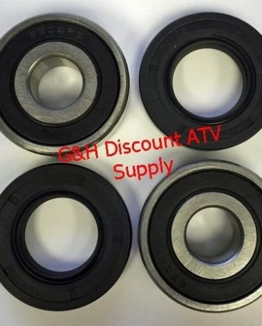 Front Wheel Axle Tube Bearings & Seals Kit for 1985-1987 Honda ATC 250ES Big Red & ATC 250SX Three-wheelers