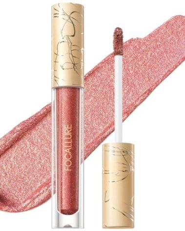 FOCALLURE Metallic Liquid Lipstick,Non Stick Cup Lip Gloss,High Impact Lip Color with Transfer-proof Wear,Long Lasting & Waterproof Lipstick Makeup for Women,Bad Romance