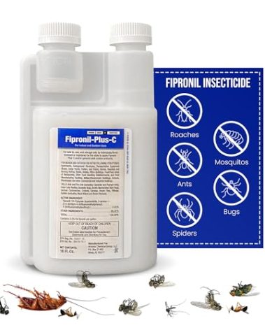Fipronil Plus C Pest Control Concentrate - DIY Commercial-Strength Roach Killer Indoor Infestation, Easy-Use Ant Spray, Makes 21 Gallons of Fipronil Solution for Homeowners - 16 oz