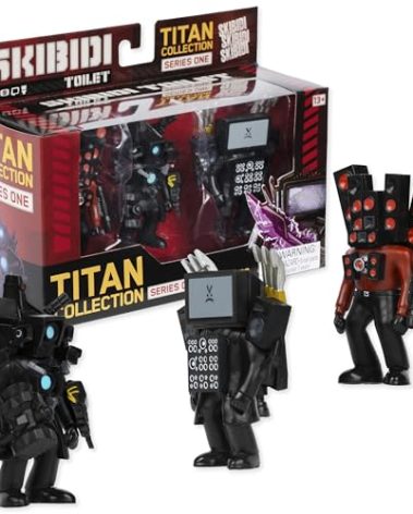 SKIBIDI Toilet Titan 3 Pack – All-New Collectibles, Officially Licensed Toilet Merch