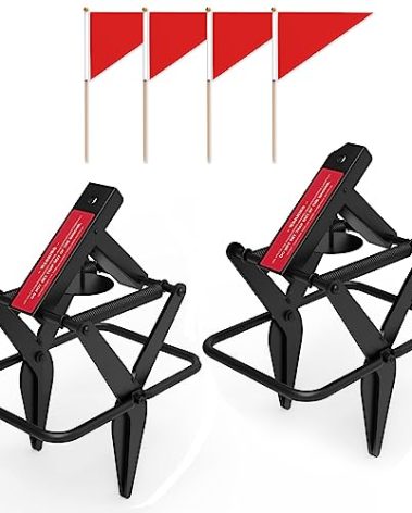 LETYANGER Mole Traps, Black Galvanized Steel Scissor Trap, Reusable Mole Gopher Traps, Mole Killer, Galvanized Steel Mole Scissor Trap, Ground Mole Trap for Lawns, 2 Pcs (Black)
