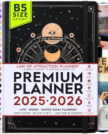 2025-2026 Planner Weekly and Monthly | 16-Month Life Planner to Increase Focus & Productivity | Reduce Overwhelm & Achieve Your Biggest Goals | Include Gift Box & Stickers | Sep 2025-Dec 2026