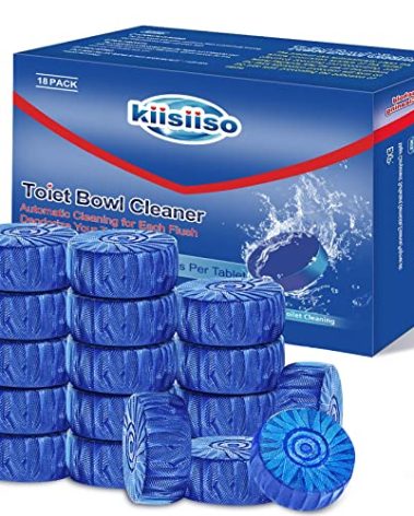 KIISIISO Automatic Toilet Bowl Cleaners Tablets,18 Pack Multipurpose Commercial Household Bathroom Cleaners,Long-lasting 300 brushes Toilet Cleaner, Pine Scent