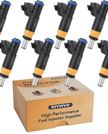 FJ732 Compatible with/hemi 5.7L Fuel Injectors,Compatible with/Ram 1500,Compatible with/Dodge 5.7 Charger Durango,Compatible with/Jeep Grand Cherokee 2009 2010 2011 2012 2013 |4 Holes| |Set of 8|