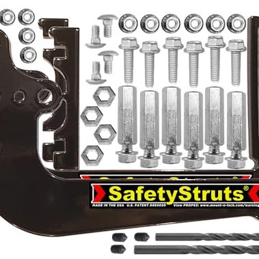 Mount-n-Lock SafetyStruts Heavy Duty RV Bumper Brackets (1SNUHD, Heavy Duty)