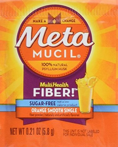 Metamucil - MultiHealth Fiber Singles Orange Smooth Sugar-Free, 0.21 Ounce, Pack of 30