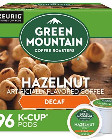 Green Mountain Coffee Roasters Hazelnut Decaf Coffee, Keurig Single-Serve K-Cup pods, Light Roast, 96 Count