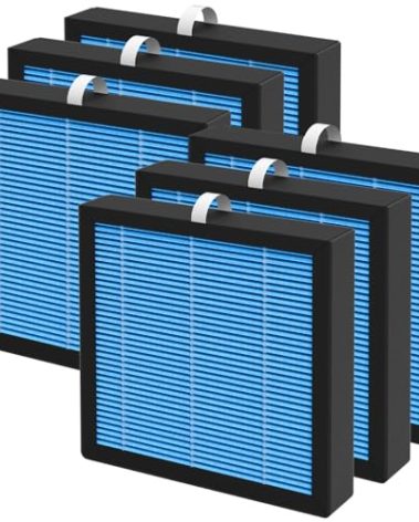 Breabetter 6-Pack BZ-1802 Replacement Filter Compatible with AIRTOK BZ-1802 Purifier, 3-in-1 Filtration Filters