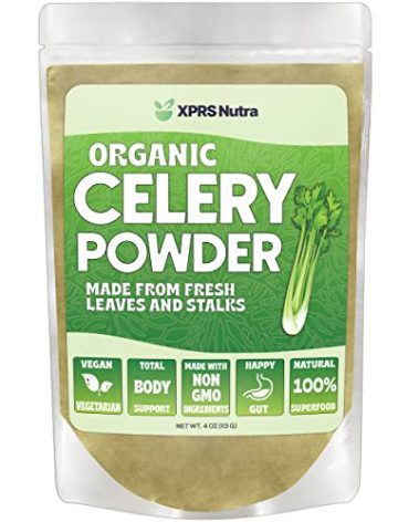 XPRS Nutra Organic Celery Powder - Celery Organic Fresh Powder Antioxidant - Premium Celery Powder Organic - Vegan Friendly Celery Fresh Powder (4 Ounce)