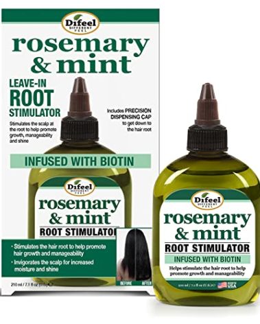 Difeel Rosemary and Mint Root Stimulator Oil with Biotin for Hair Growth, 7.1 oz. - Hair Growth Scalp Treatment