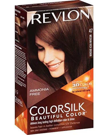 Revlon ColorSilk Hair Color [47], Medium Rich Brown 1 ea (Pack of 7)