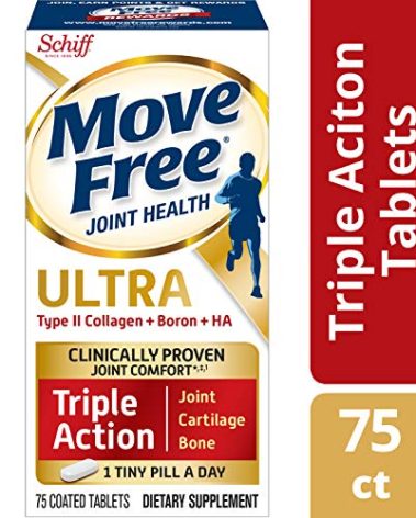 Move Free Type II Collagen, Boron & HA Ultra Triple Action Tablets, Move Free (75 Count in A Bottle) 1 ea (Pack of 3)