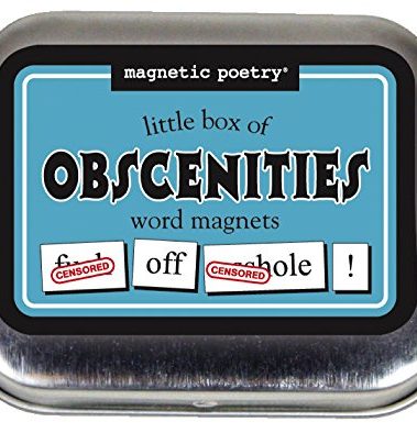 Magnetic Poetry - Little Box of Obscenities Kit - Words for Refrigerator - Write Poems and Letters on The Fridge - Made in The USA
