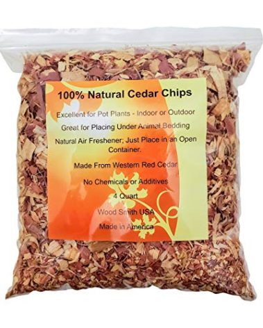 100% Natural Cedar Shavings | Mulch | Great for Outdoors or Indoor Potted Plants | Dog Bedding (16 Quart)
