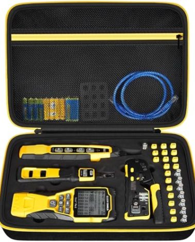 Case Compatible with Klein Tools VDV501-851 VDV500-123 VDV226-110 VDV427-300. Storage Carrying Travel Holder for Cable Tester for Scout Pro 3/ Tracer Probe/Wire Stripper and Accessories (Box Only)