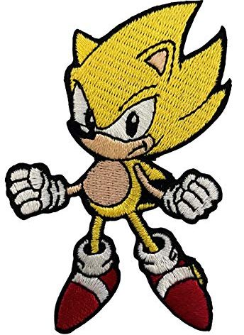 Super Sonic - Classic Sonic The Hedgehog Iron On Patch