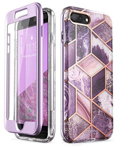 i-Blason Cosmo Glitter Clear Bumper Case for iPhone 8 Plus/iPhone 7 Plus (Ameth)