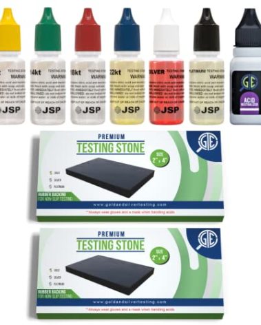 Gold Silver Jewelry Tester Appraisal Kit 10K 14K 18K 22K 24K Platinum Palladium Test Precious Metals 999 925 Scrap
