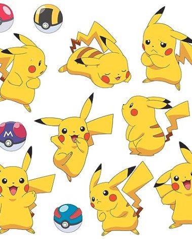 RoomMates RMK3596SCS Pokemon Pikachu Peel and Stick Wall Decals