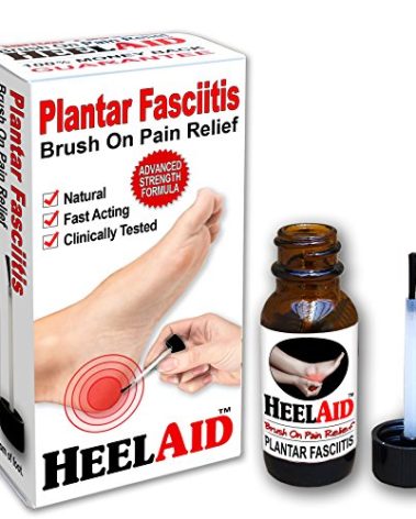 HeelAid New Plantar Fasciitis Brush-On Heel Rapid Pain Relief. Doctor Developed, Clinically Tested, Natural Ingredients Specially Formulated to Penetrate Deep to The Fascia and Relieve Pain.