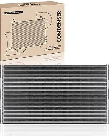 A-Premium Air Conditioning A/C Condenser Compatible with Chevrolet & GMC Models - Express 1500 2500 3500 4500, Savana 1500 2500 3500 4500, 2003-2022