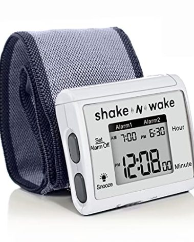 Tech Tools Vibrating Alarm Clock - Shake N Wake - Silent Alarm Wristband Watch - with Dual Alarms