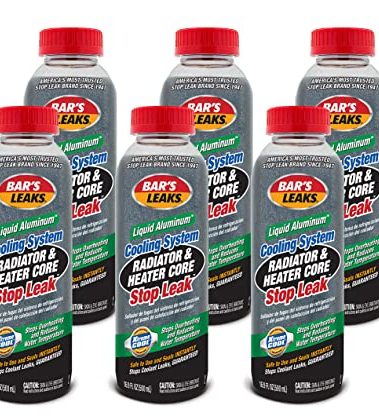 Bar's Leaks Liquid Aluminum Radiator and Heater Core Stop Leak. 6 Pack,1186-6PK
