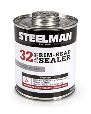 Steelman Tire Rim Bead Sealer for Tubeless Tires, Stops Leaks Between Tire Bead and Wheel, Applicator Brush Included - 1 Quart