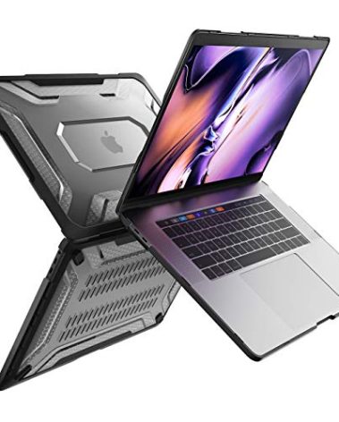 SUPCASE [Unicorn Beetle Series] Case Designed for MacBook Pro 16 inch A2141 (2019 Release), Slim Rubberized TPU Bumper Cover with Touch Bar and Touch ID (Black)