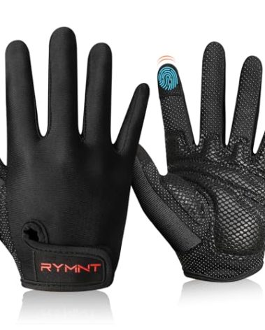 Workout Gloves for Women Men Full Finger- Weight Lifting Gloves with Full Palm Protection & Extra Grip for women Gym, weightlifting, Weight Lift, Rowing, Exercise, Sport, Cycling.fblack-Large