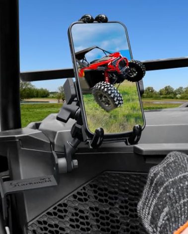 StarknightMT RZR Phone Mount Upgraded Compatible with 2025-2019 Polaris RZR XP 1000/ XP 4 1000 Holder Double 360 Degree Adjustable Door Panel Cell Phone Fits 5.8 Inch to 8.6 Inch Phones