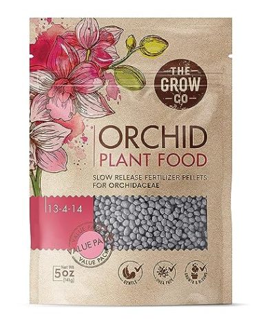 Orchid Plant Food (5 oz, 50+ Applications) - Bloom Booster Fertilizer Pellets for Orchids in Pots - Slow Release Nutrients for Healthy Flower & Reblooms