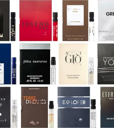 JRoBeauty Men's Popular Designer Fragrance Sampler (6 count) - Lot of Cologne Sample Vials
