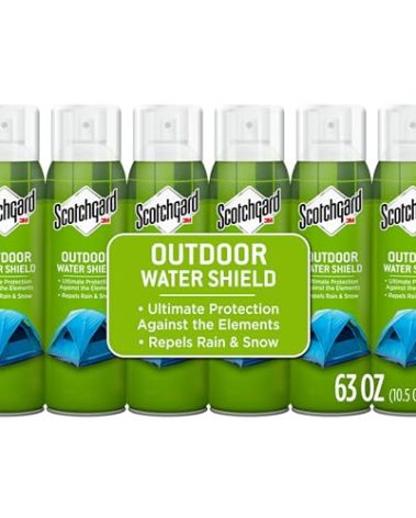Scotchgard Heavy Duty Water Shield, Repels Water, Ideal For Outerwear, Tents, Backpacks, Canvas, Polyester And Nylon, 63 Ounces