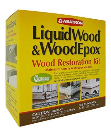 Abatron Wood Restoration Kit - 24 Ounce - Includes LiquidWood Epoxy Resin Wood Hardener and WoodEpox Wood Filler