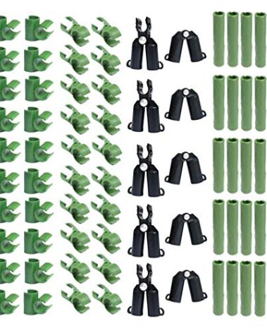 70Pcs Adjustable Plant Trellis Connector Clip Plastic Plant Connector Stakes Garden Plastic Connector Connecting Joint Buckle Clip 11mm