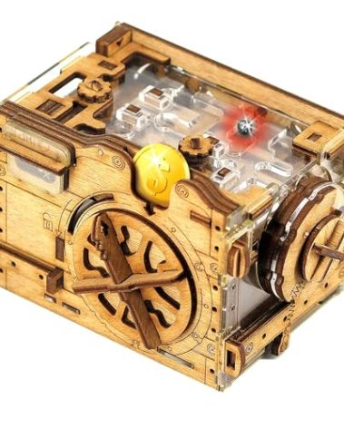 iDventure A-Maze-ing Safe - Marble Run Money Puzzle Box - Tricky Gift Packaging - 3D Puzzle for Adults - Escape Room Game - Brain Teaser - Birthday Gift Gadget for Men and Women - Treasure Box