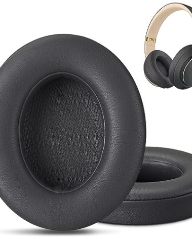 Replacement for Beats Studio 3 Replacement Ear Pads Grey, Beats Studio Wireless Replacement Ear Pads Earpads for Beats Studio 3 Beats Studio 2,Beats Studio 3 Wireless Ear Cushions (Titanium Grey)
