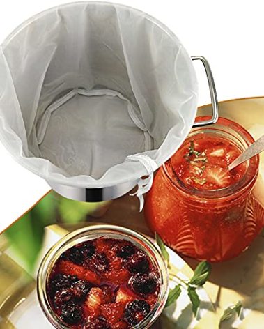 CONIE 120 Micron Reusable Drawstring Straining Brew in a Bag 18"x24" Large Fine Mesh Filter Bags Nut Milk Bag Herbal Essence Filter Bag