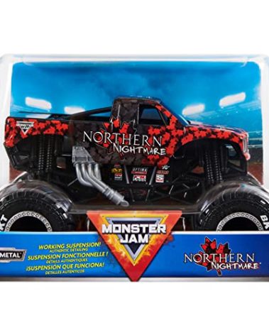 Monster Jam, Official Northern Nightmare Monster Truck, Die-Cast Vehicle, 1:24 Scale