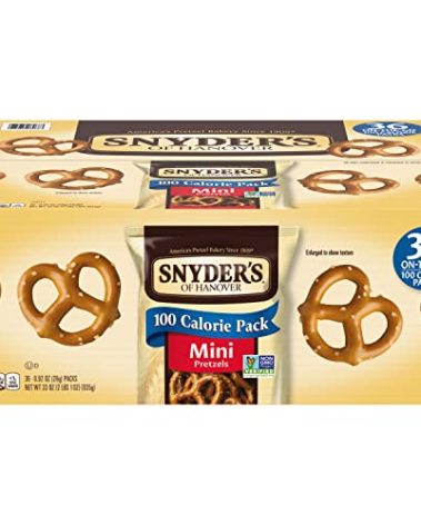 Snyder's of Hanover Mini Pretzels, 100 Calorie Individual Packs, 36 Ct