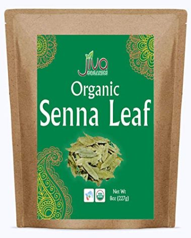 Jiva Organics Organic Senna Leaf 8 Ounce Bulk Bag - Cut & Sifted Tea - Non-GMO - Senna Alexandrina, Folium Sennae