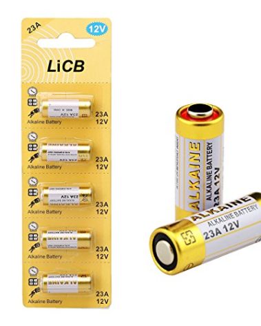 LiCB A23 23A 12V Alkaline Battery (5-Pack)