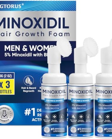5% Minoxidil Foam 3PCS, Minoxidil for Men Foam, Minoxidil for Women Hair Growth, Minoxidil for Men and Women.