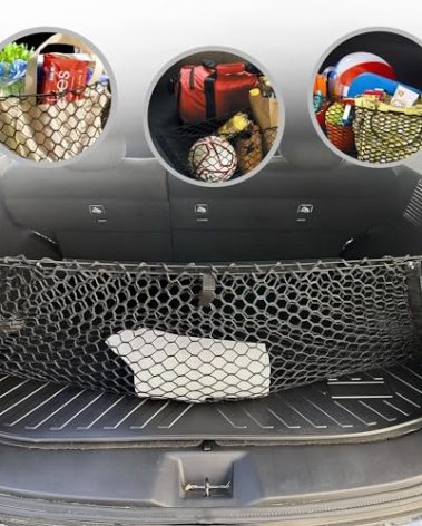 Envelope Style Automotive Elastic Trunk Mesh Cargo Net for Nissan Murano 2015-2025 - Premium Trunk Organizer and Storage - Luggage Net for SUV - Best Car Organizer for Nissan Murano