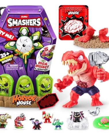 Smashers Mega Horror House (Black) by ZURU, Interactive Toy, Collectable Toy for Kids and Teens