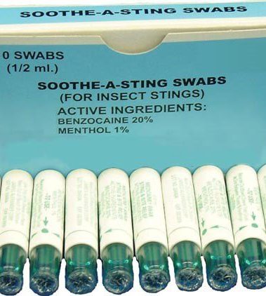 Soothe-A-Sting Swabs (Box of 10)