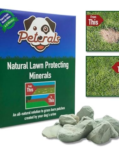 Peterals Dog Wee Neutraliser - Natural Rocks to Prevent Urine Burn Patches on Lawns - for Outdoor Use to Stop Dog Pee Killing Grass